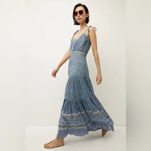 NWT $498 Veronica Beard Windansea Electric Blue Multi Dress